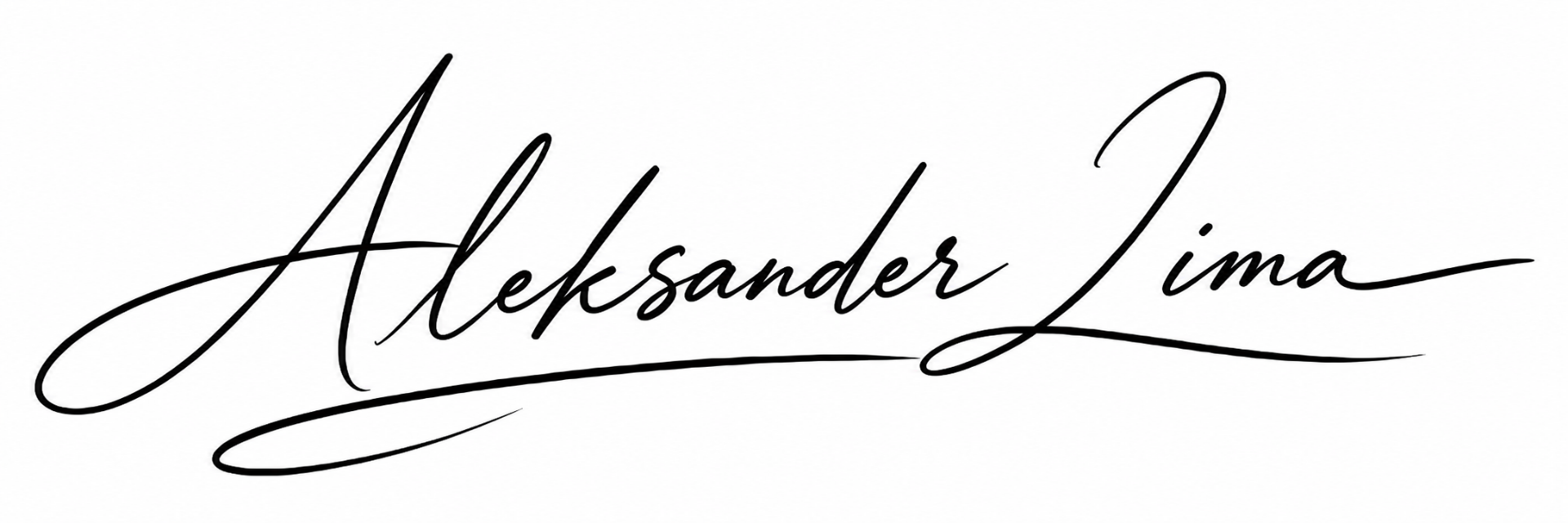 Firma de Aleksander Lima